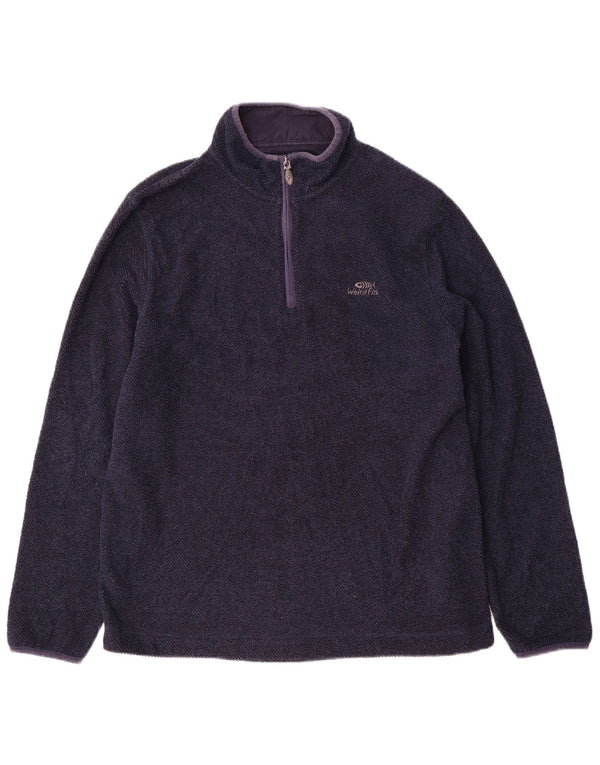 WEIRD FISH Ανδρικό φούτερ με φερμουάρ Jumper XL Navy Blue Polyester