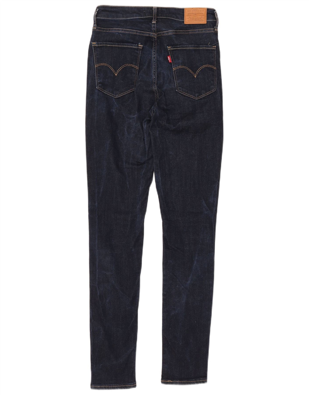 LEVI'S Γυναικεία 721 Ψηλόχρωμα Skinny Jeans W27 L30 Navy Blue Lyocell