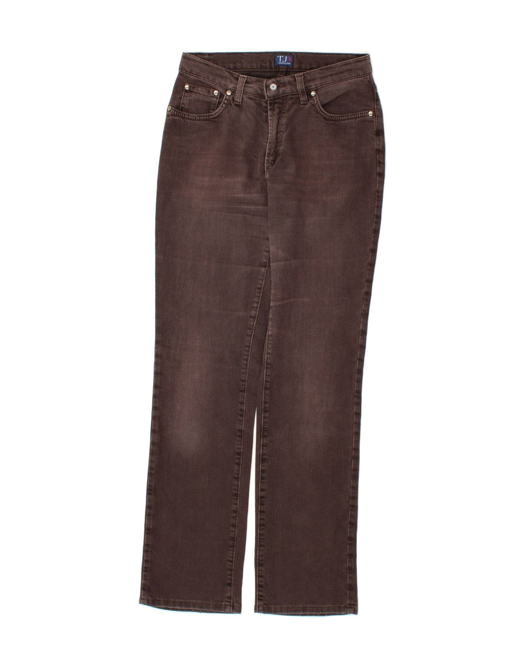 TRUSSARDI Womens Straight Jeans W27 L30 Brown Cotton Vintage Trussardi and Second-Hand Trussardi from Messina Hembry 