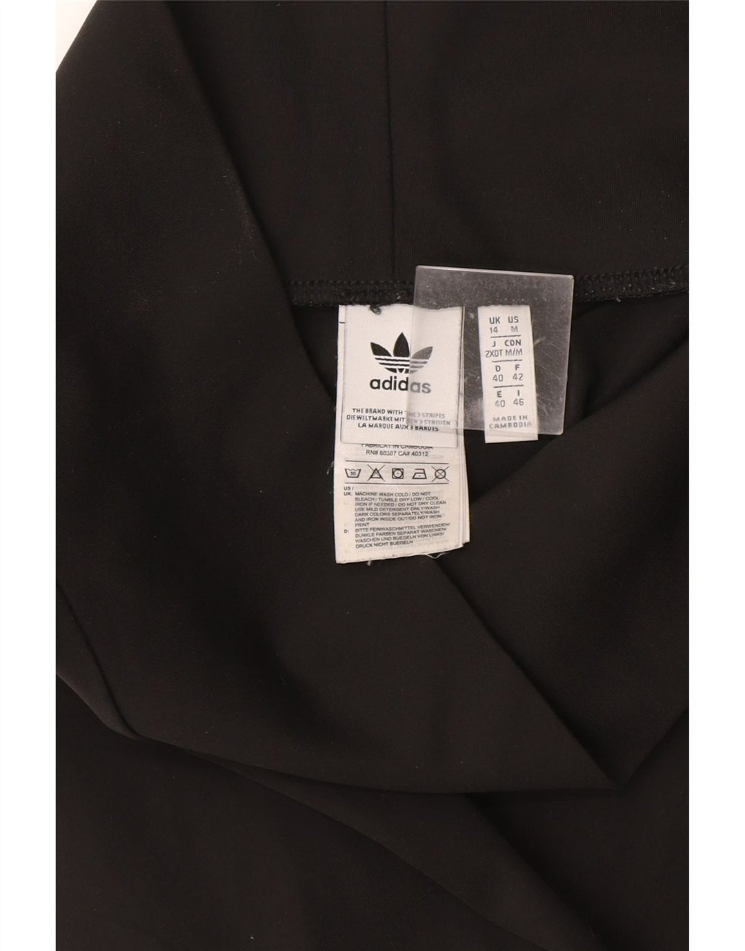 Γυναικεία γραφικά κολάν Adidas UK 14 Large Black Polyester