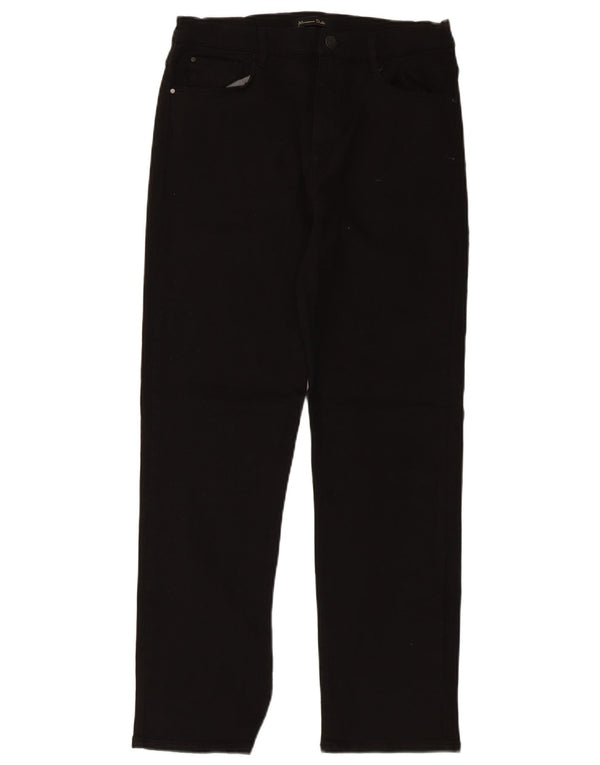 Massimo Dutti Γυναικείο ίσιο casual παντελόνι EU 38 Small W28 L27 μαύρο