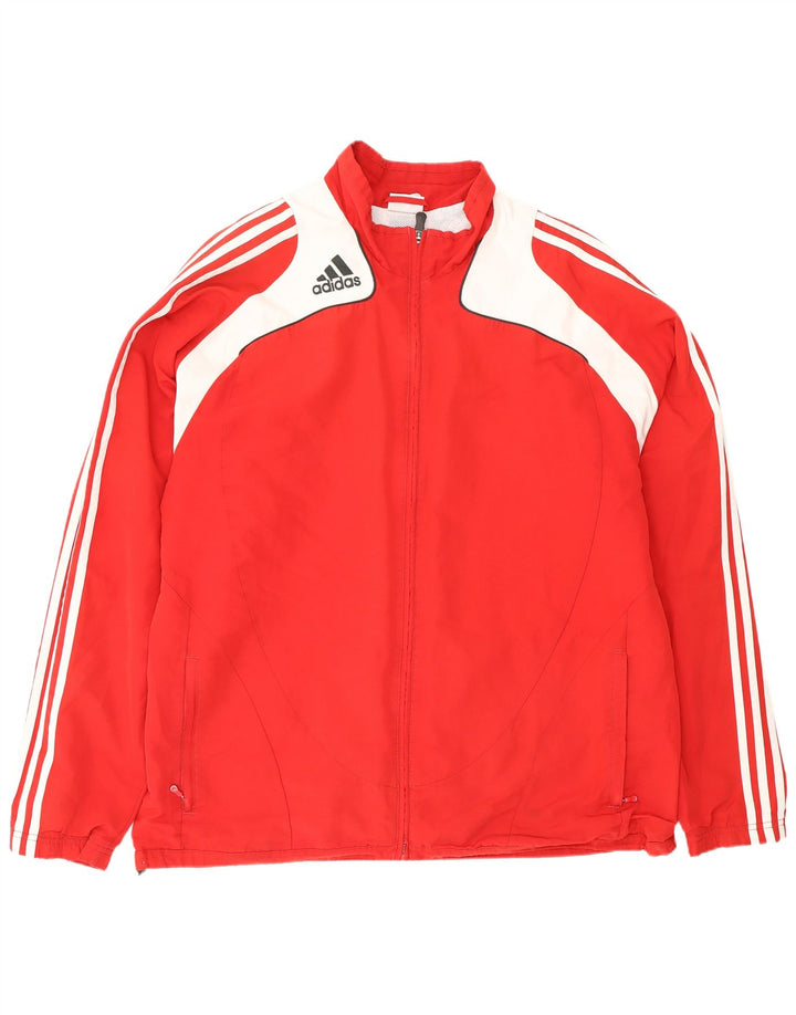Ανδρικό μπουφάν ADIDAS Rain UK 48/50 XL Κόκκινο πολυεστέρας