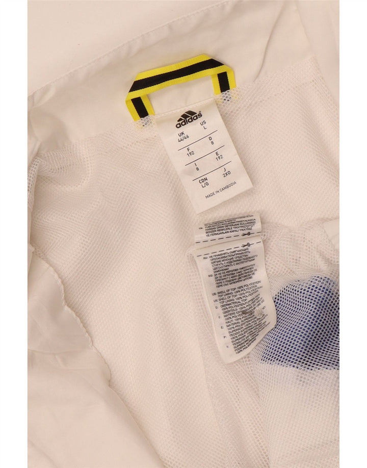 Ανδρική φόρμα Adidas Top Jacket UK 44/46 Large White Colourblock Polyester