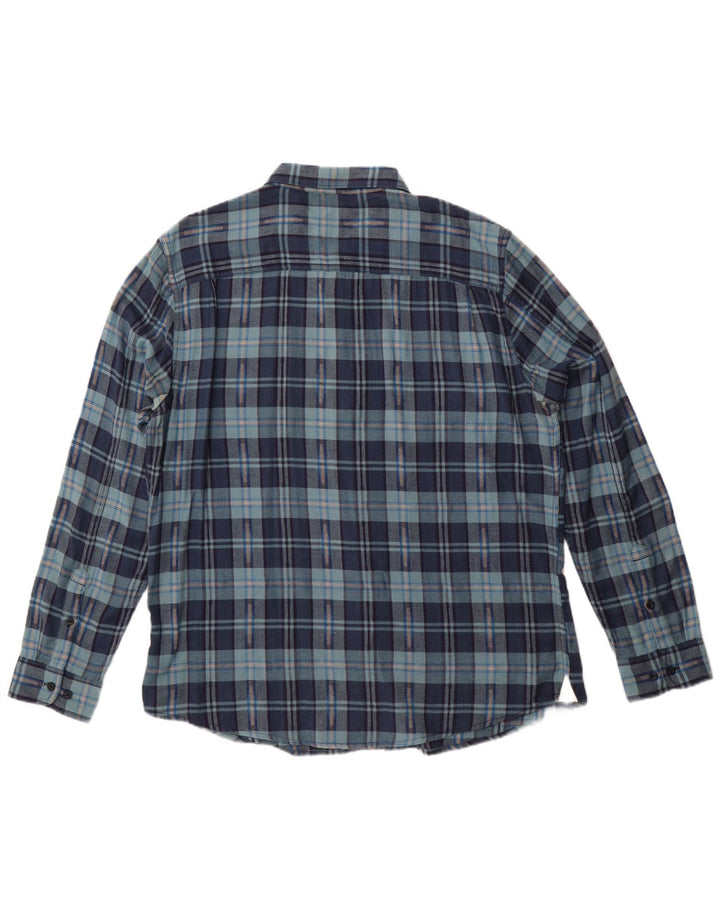 Ανδρικό πουκάμισο LEE Flannel 2XL Navy Blue Check Cotton