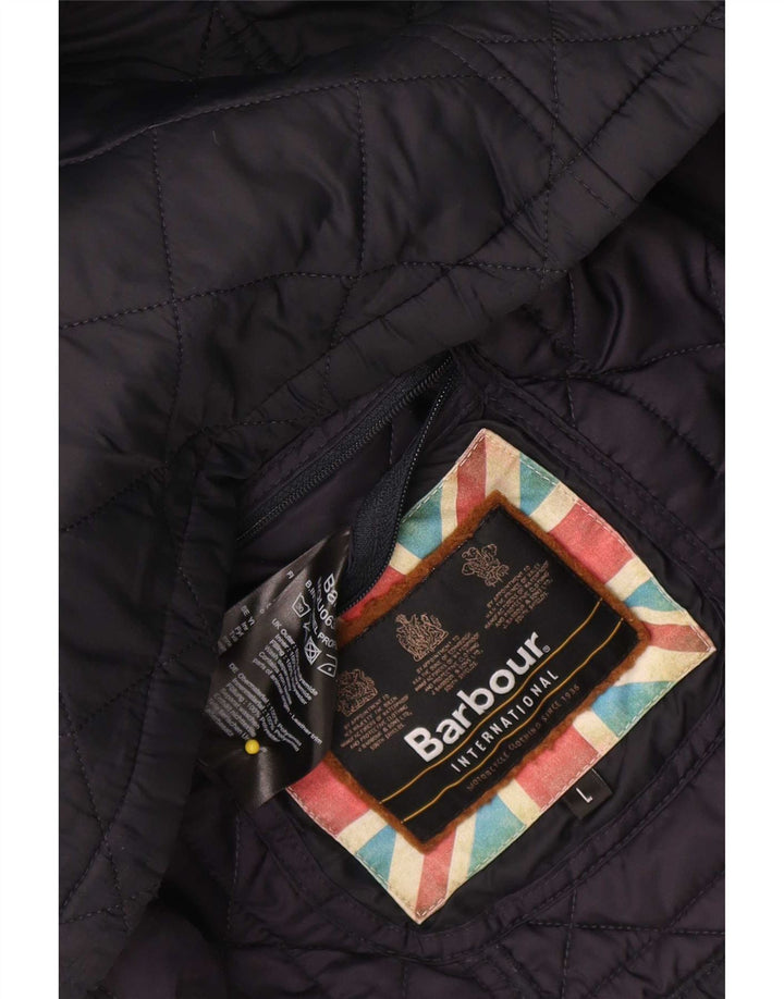 Ανδρικό καπιτονέ μπουφάν Barbour UK 40 Large Navy Blue Polyamide