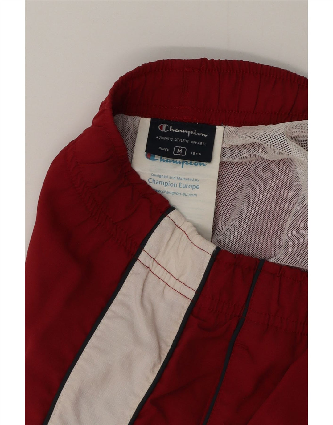 Ανδρικό σορτς κολύμβησης Champion με μεσαίο μπορντό χρώμα πολυεστέρα