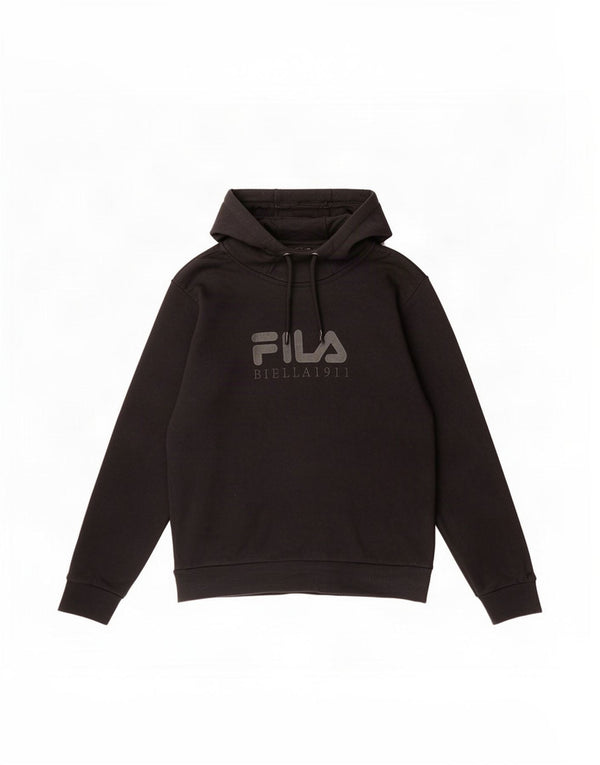 Fila Boys Graphic Hoodie Jumper 11-12 ετών Μαύρο βαμβακερό