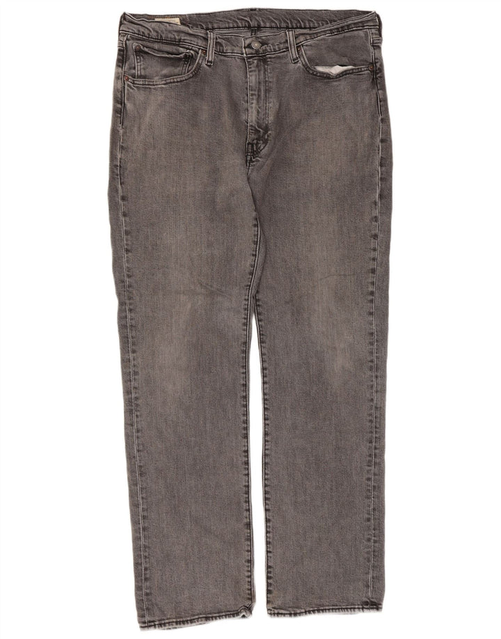 Levi's Mens 514 Straight Jeans W36 L32 Gray Cotton Classic