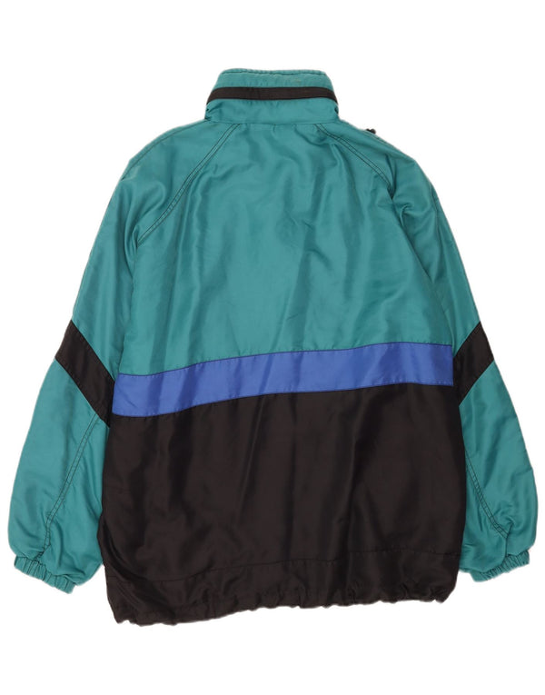 Ανδρικό Shamp Loose Fit Windbreaker Jacket UK 36 Small Blue Colourblock