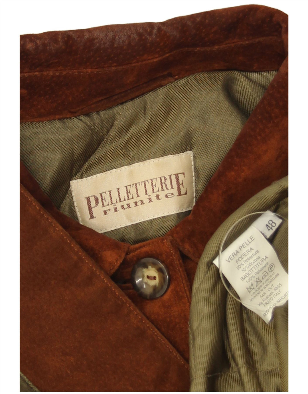 Pelletteria Γυναικείο Suede Jacket IT 48 XL Καφέ Δερμάτινο