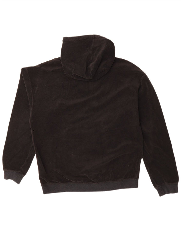 NIKE Mens Hooded Fleece Jumper Small Black Polyester