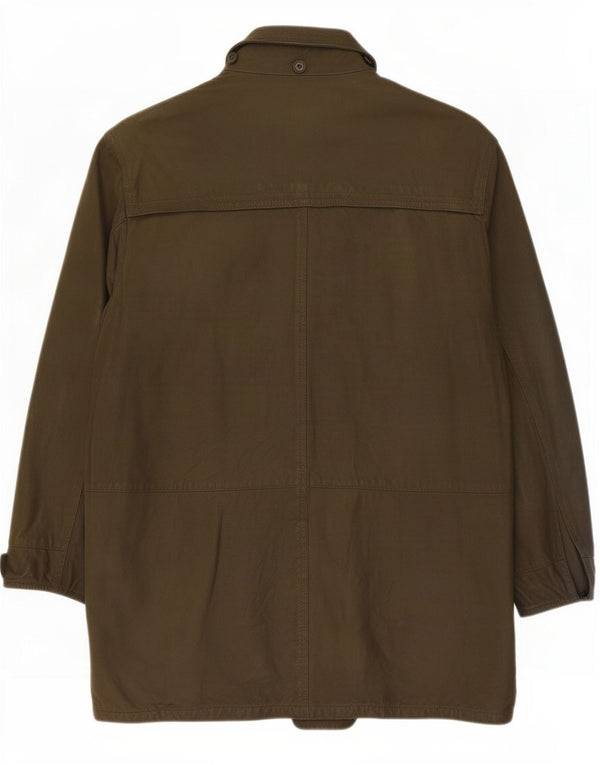 Vintage Ανδρικό Δερμάτινο Παλτό IT 48 Medium Khaki