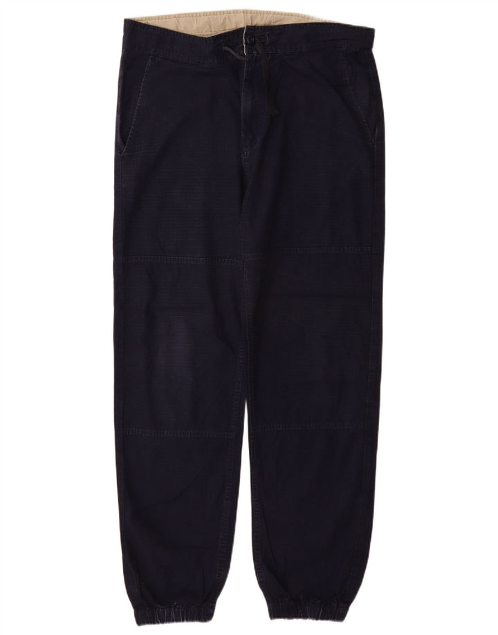 CARHARTT Ανδρικό Jogger Παντελόνι Chino Medium W32 L29 Navy Blue Cotton