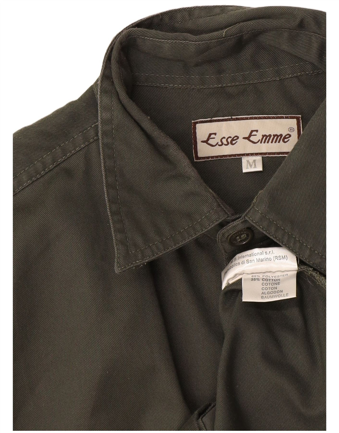 Ανδρικό στρατιωτικό πουκάμισο ESSE EMME Medium Khaki Polyester