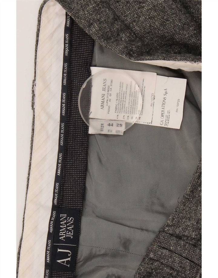 Armani Γυναικείο Slim Chino Παντελόνι W29 L29 Γκρι Πολυεστέρας