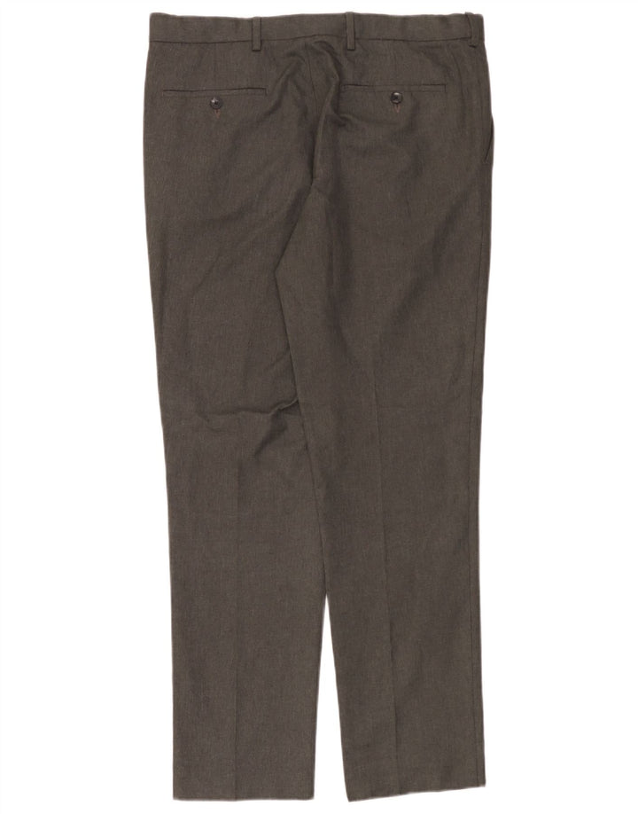 Marks & Spencer Ανδρικό παντελόνι Chino Slim Fit W34 L31 Grey Polyester