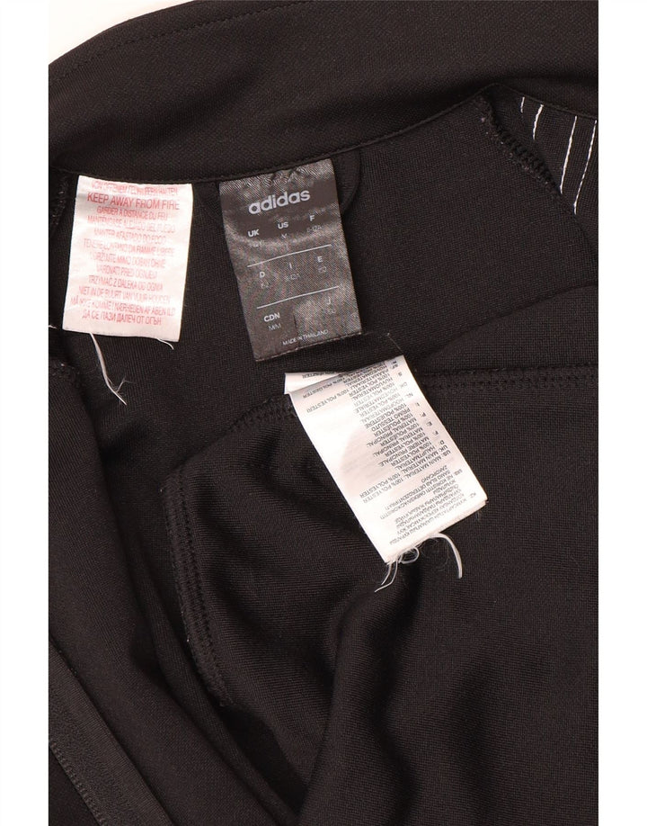 Adidas Boys Climalite Tracksuit Top Jacket 11-12 Years Black Polyester