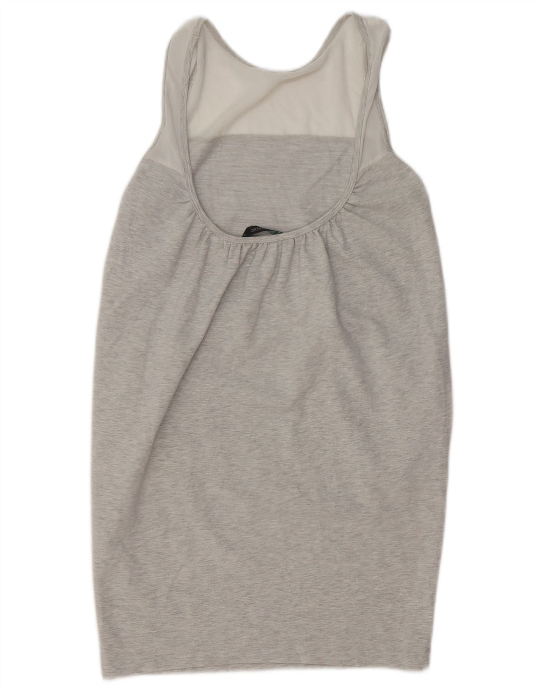 ZARA Γυναικείο Αμάνικο Βασικό Φόρεμα UK 10 Small Grey