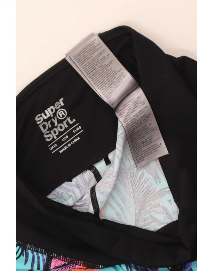 Superdry Γυναικεία γραφικά Crop κολάν UK 12 Medium πολύχρωμα Floral