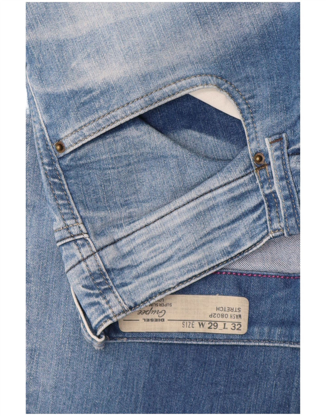 Diesel Γυναικείο Grupee Super Slim Τζιν W29 L32 Μπλε βαμβακερό