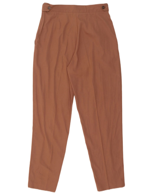 Benetton Γυναικείο Ψηλόμεσο Παντελόνι IT 46 Large W28 L29 Maroon