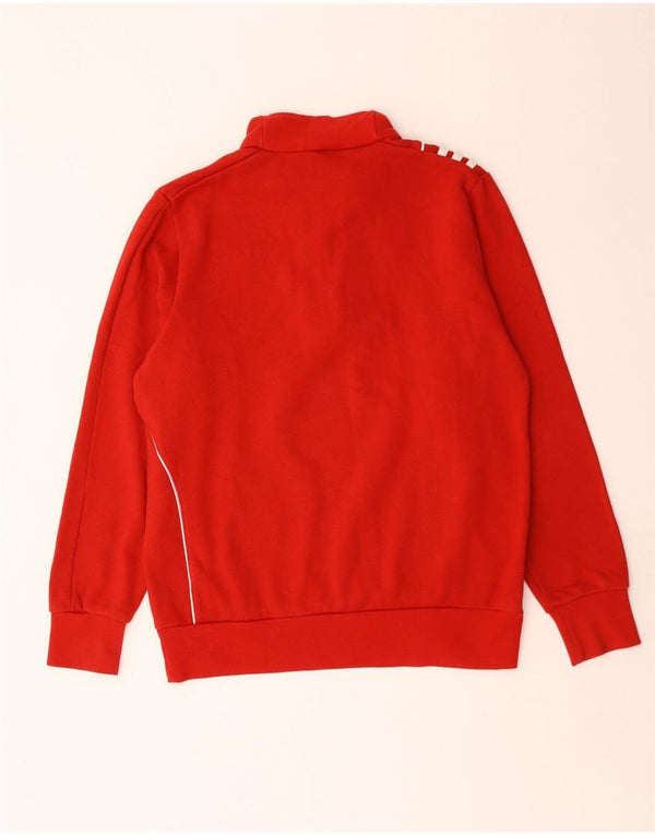 Adidas Boys Φούτερ με φερμουάρ 13-14 ετών Κόκκινο βαμβακερό