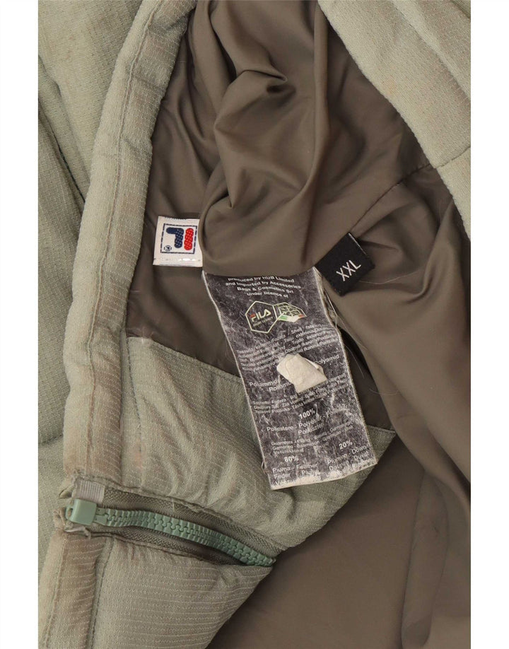 Ανδρικό μπουφάν με επένδυση North Face UK 44 2XL Green Polyamide
