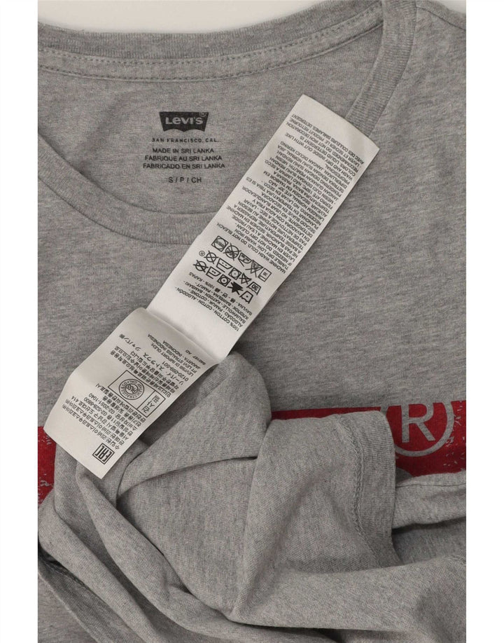 Ανδρικό γραφικό μπλουζάκι Levi's Small γκρι βαμβακερό