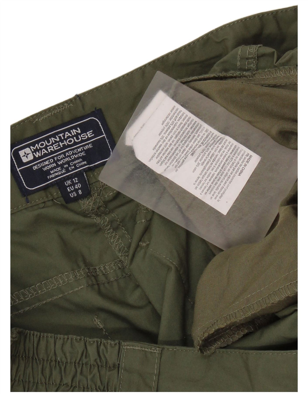 Mountain Warehouse Γυναικείο σορτς Chino UK 12 Medium W30 Khaki Polyester