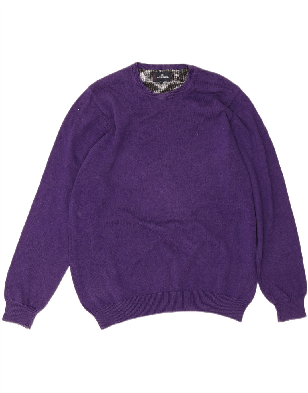 Ανδρικό πουλόβερ Marks & Spencer Blue Harbour Crew Neck Jumper Large Purple