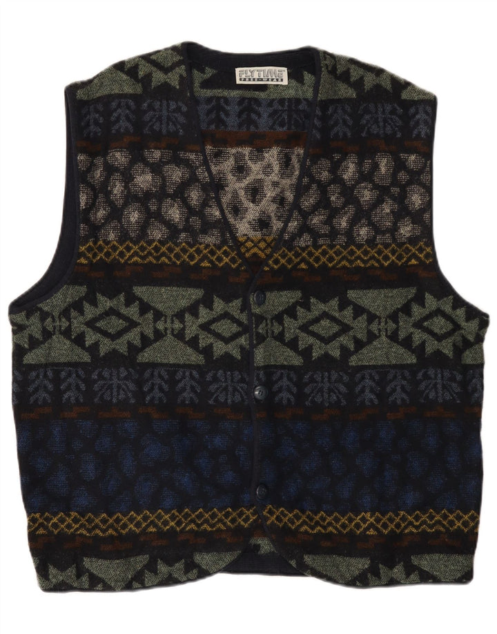 Ανδρικό πουλόβερ Fly Time Ζακέτα IT 52 Large Πολύχρωμο Fair Isle