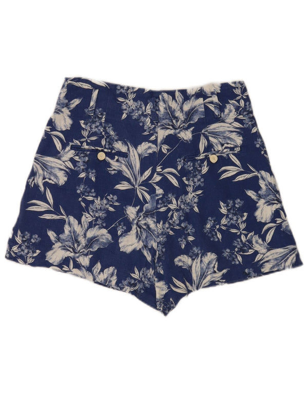 Zara Γυναικείο Ψηλό Παντελόνι Hot Medium W28 Blue Floral