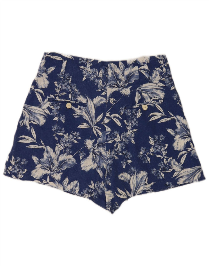 Zara Γυναικείο Ψηλό Παντελόνι Hot Medium W28 Blue Floral