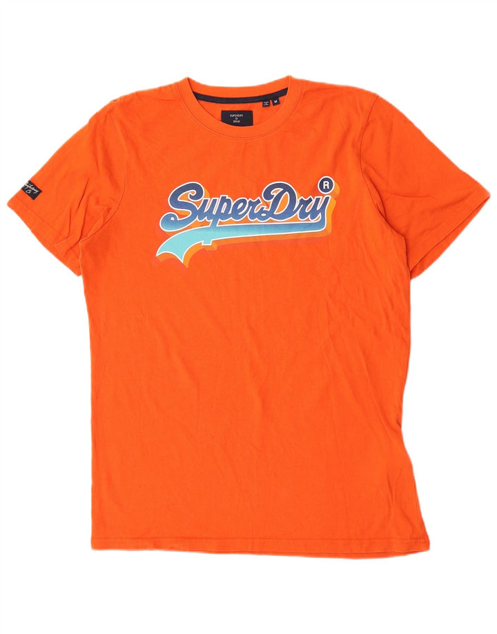 Ανδρικό γραφικό μπλουζάκι Superdry, μεσαίο πορτοκαλί βαμβακερό