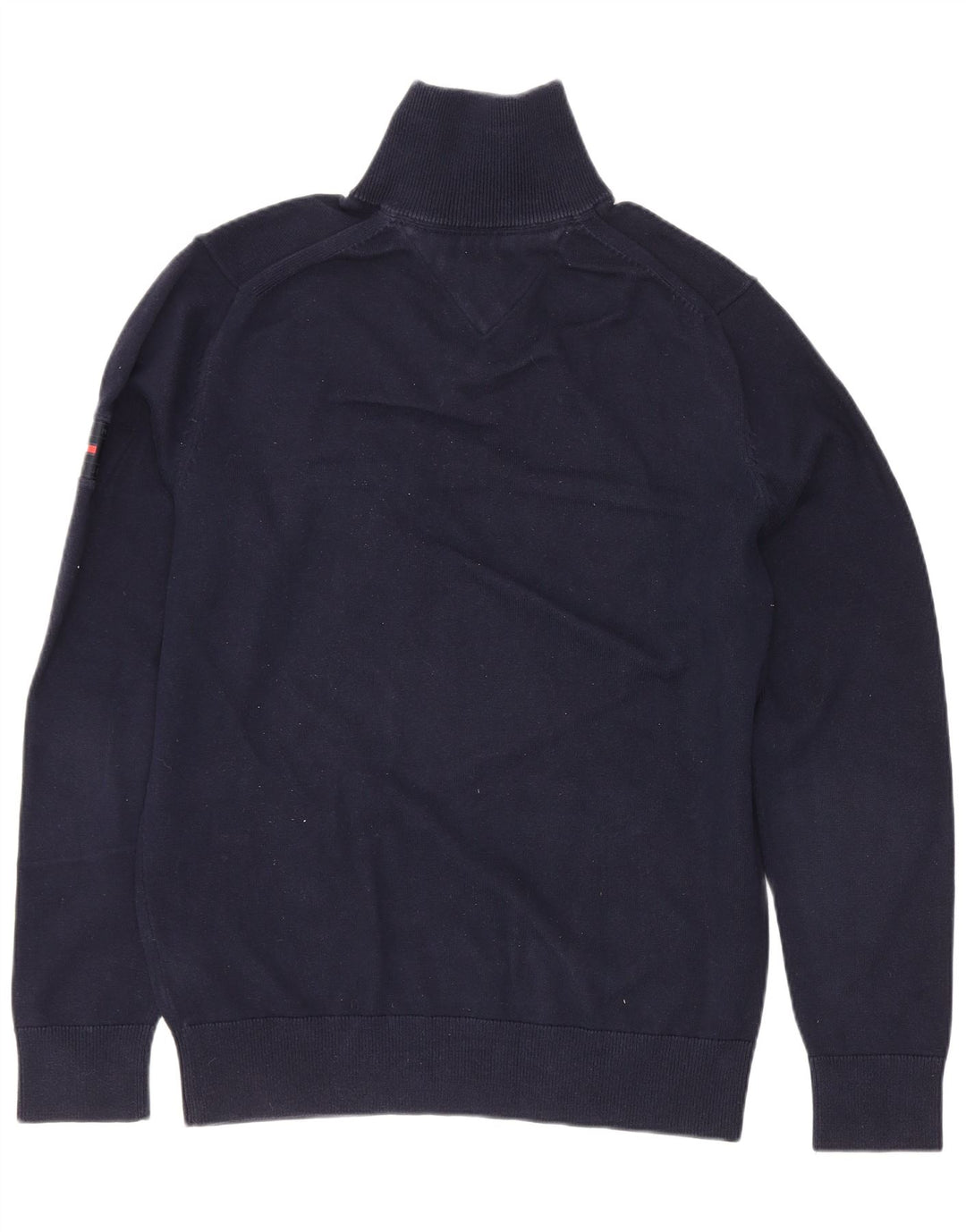 Ανδρικό πουλόβερ με φερμουάρ Tommy Hilfiger με μεσαίο μπλε χρώμα