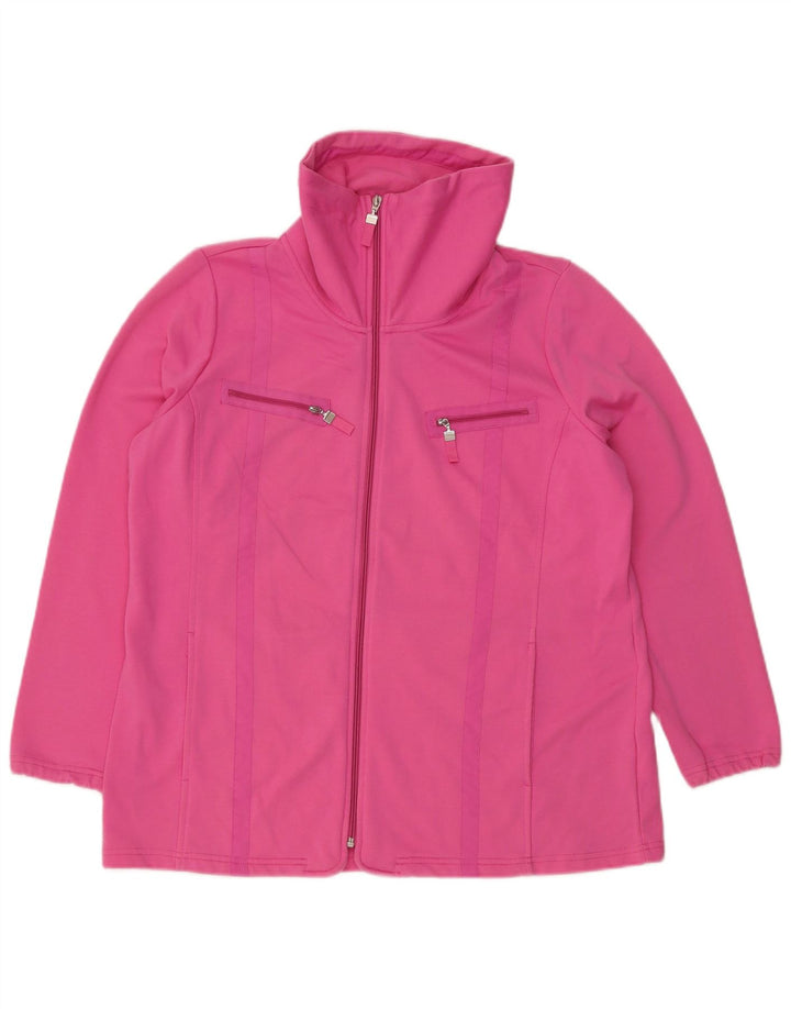 Canda Γυναικεία αθλητική φόρμα Top Jacket UK 16 Large Pink Polyester