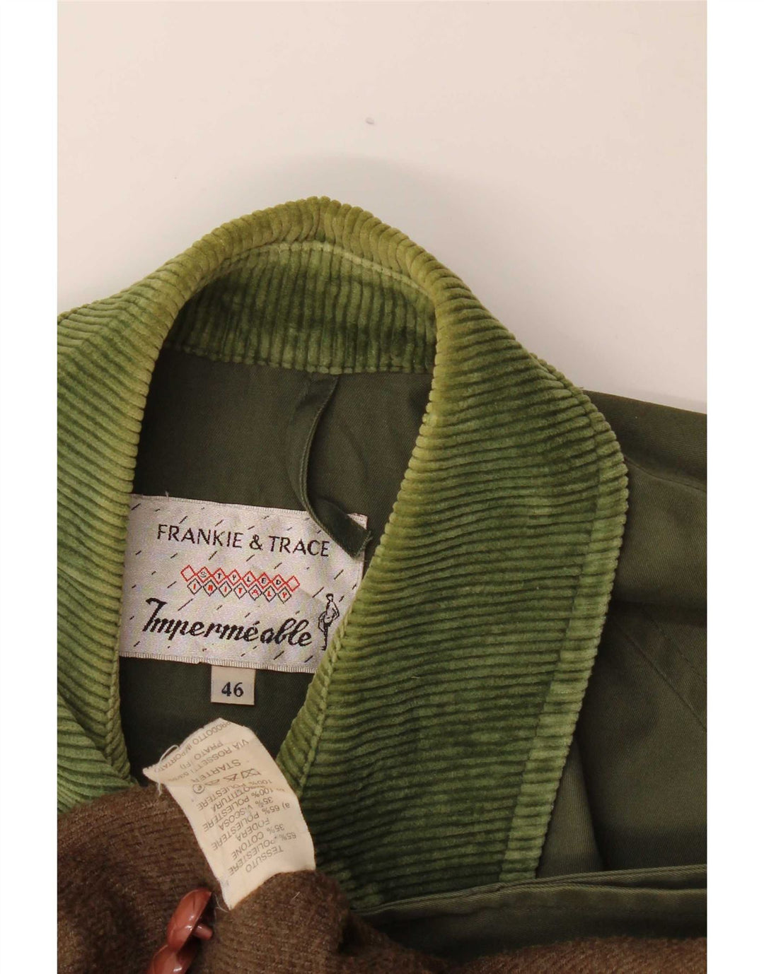 Frankie & Trace Ανδρικό Πανωφόρι IT 46 Small Khaki Polyester