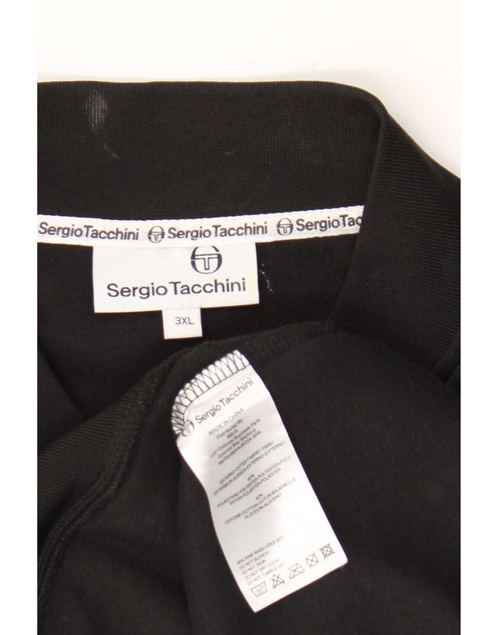Ανδρική αθλητική φόρμα Sergio Tacchini Top Jacket 3XL Μαύρο Πολυεστέρας