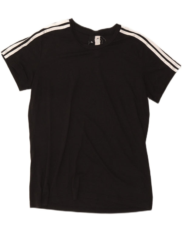 Γυναικείο T-Shirt ADIDAS Top UK 20/22 XL Μαύρο Πολυεστέρας