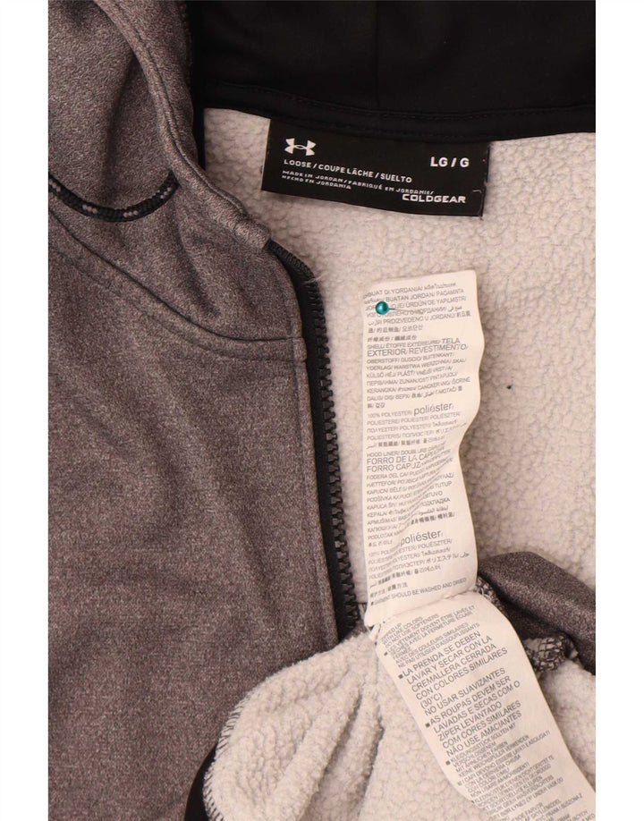 Ανδρικό πουλόβερ Under Armour Cold Gear Zip Hoodie Μεγάλο Γκρι Πολυεστέρας