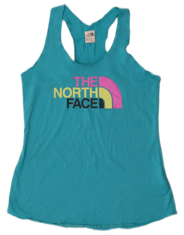 Το γυναικείο γραφικό γιλέκο North Face Top UK 12 Medium Blue Polyester