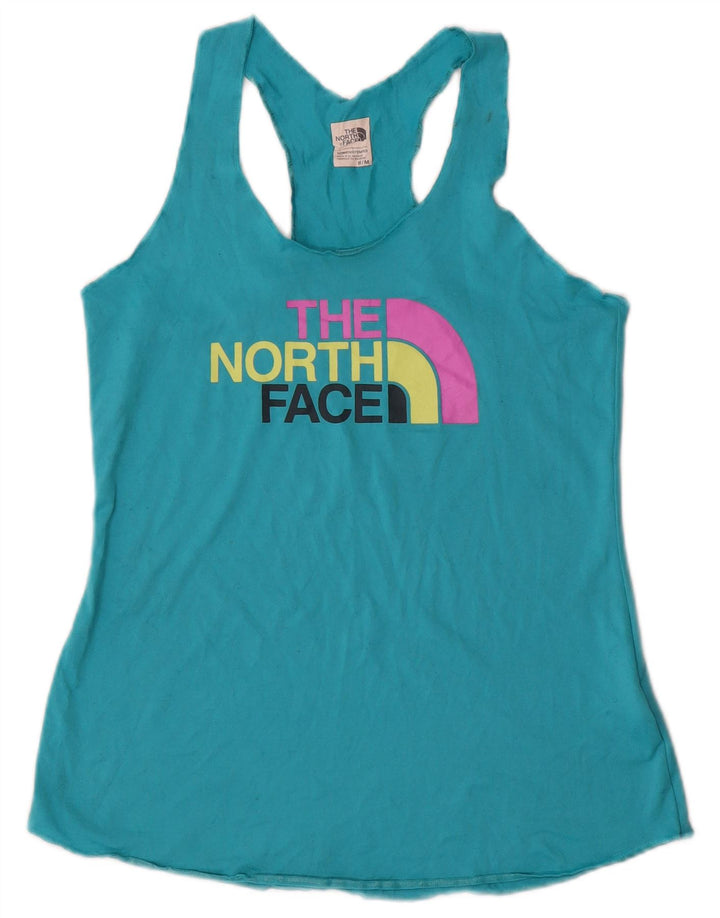 Το γυναικείο γραφικό γιλέκο North Face Top UK 12 Medium Blue Polyester
