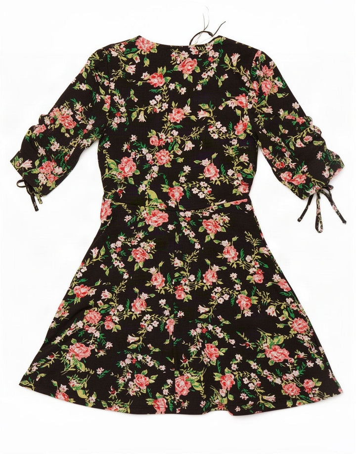 Topshop Γυναικείο φόρεμα A-Line UK 8 Small Black Polyester
