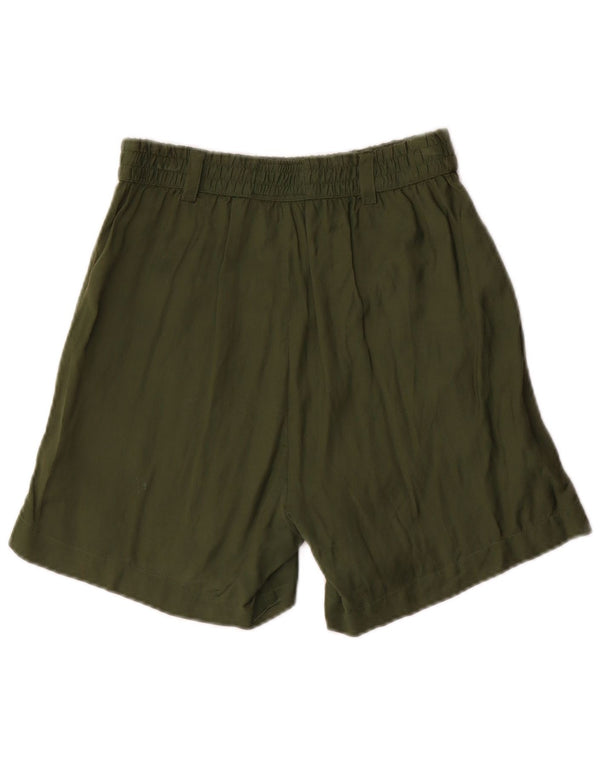 Jack Wills γυναικείο σορτς με καρφίτσα UK 8 Small W28 Green Viscose