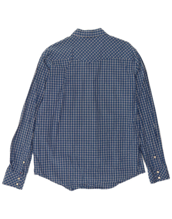 Ανδρικό πουκάμισο Tommy Hilfiger Large Blue Check Cotton