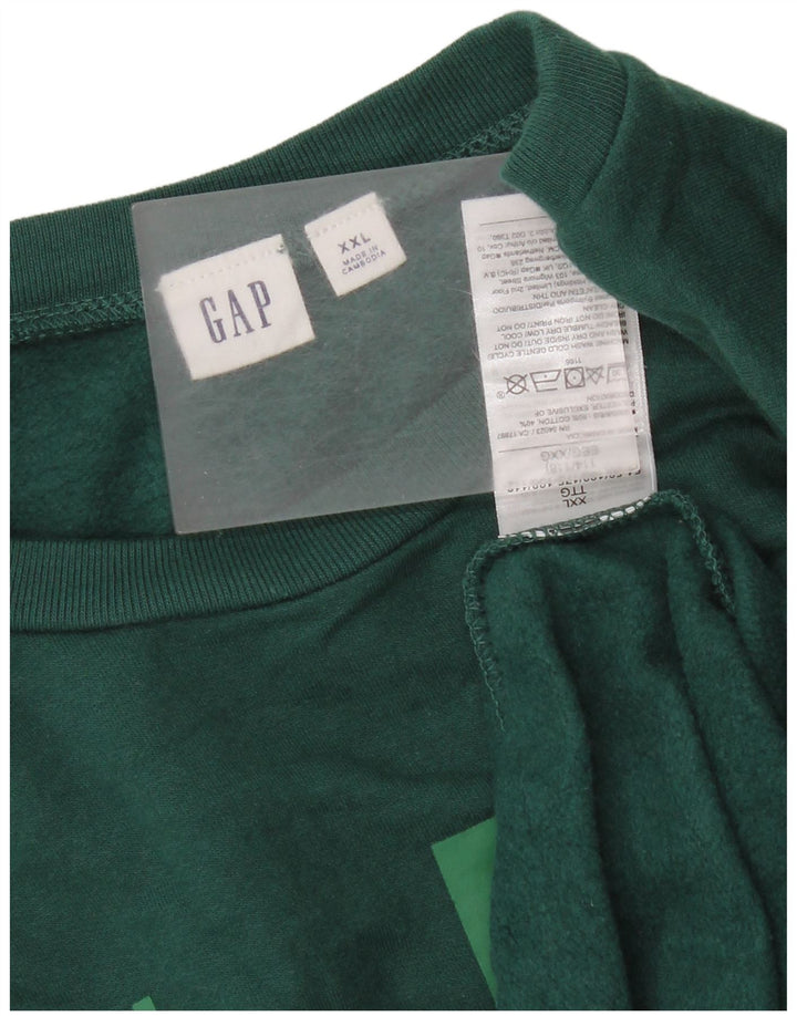 Γυναικείο Φούτερ Gap Graphic Jumper UK 20 2XL Πράσινο βαμβακερό