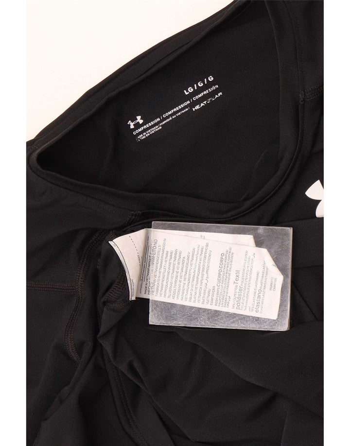 Under Armour Ανδρικό Heat Gear Top Μακρύ μανίκι μεγάλο μαύρο πολυεστέρα