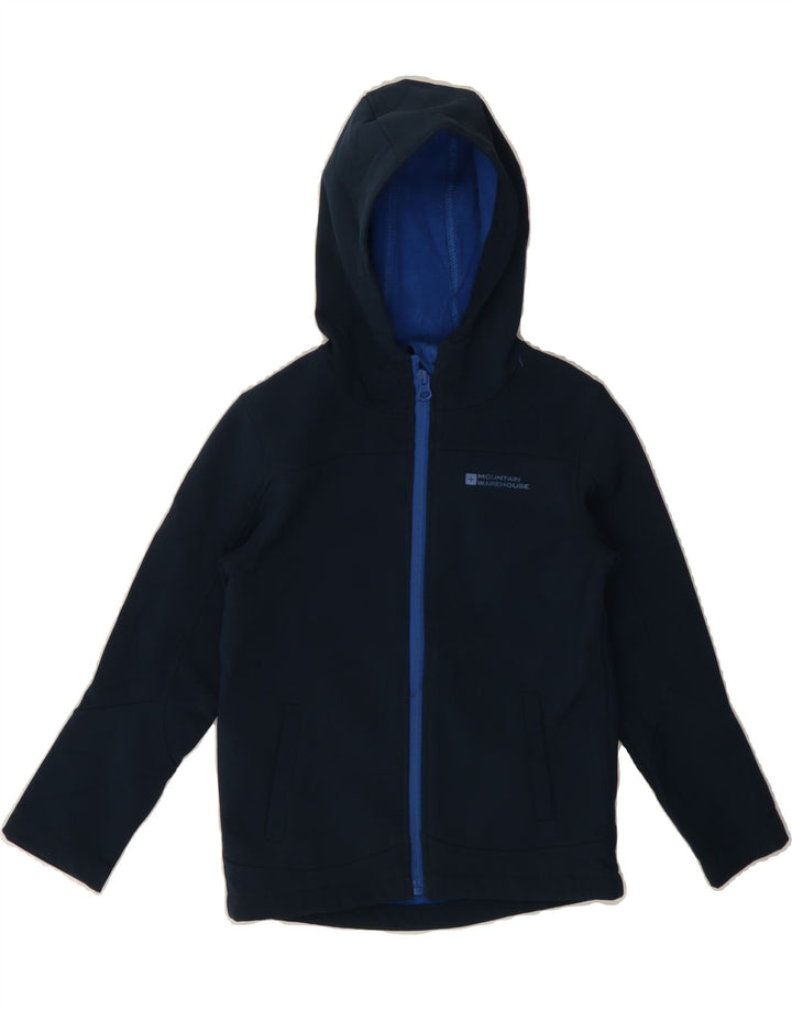 MOUNTAIN WAREHOUSE Boys Hooded Windbreaker Jacket 5-6 Years Navy Blue Vintage Mountain Warehouse and Second-Hand Mountain Warehouse from Messina Hembry 