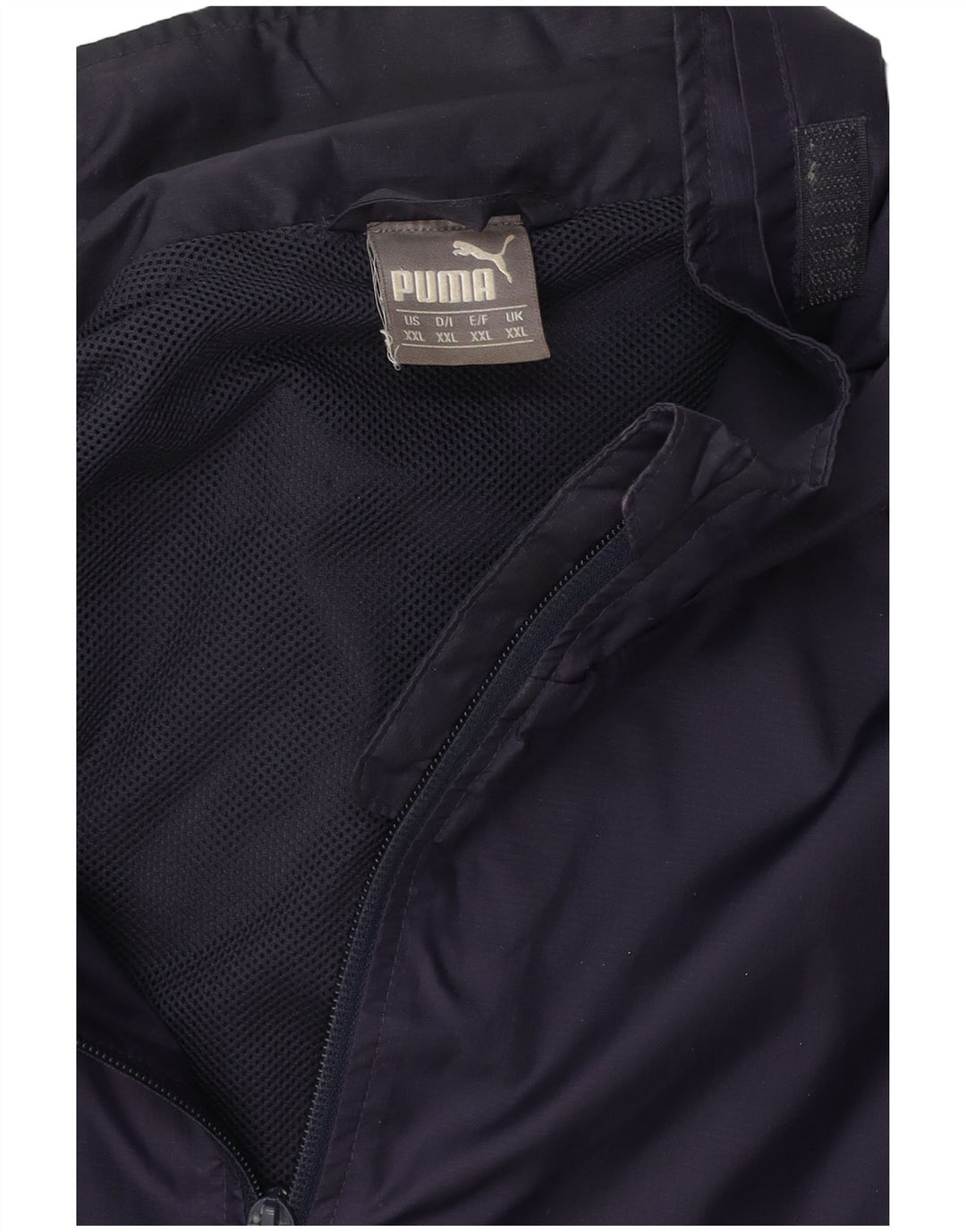 Ανδρικό μπουφάν βροχής με κουκούλα PUMA UK 44 2XL Navy Blue