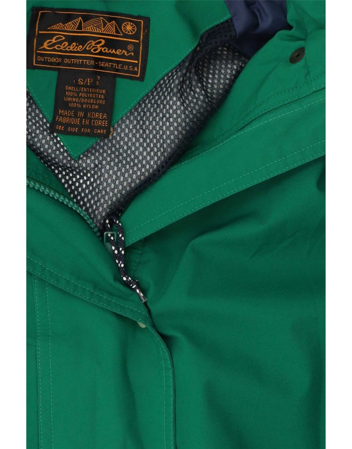 Eddie Bauer Ανδρικό μπουφάν βροχής με κουκούλα UK 36 Small Green Polyester